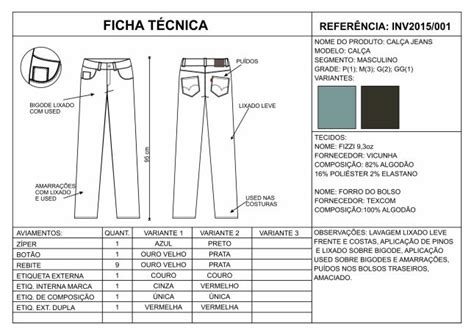 Modelo De Ficha Tecnica De Confecção Vários Modelos