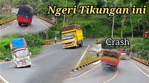 Truck Miring Di Tikungan Tajam Jembatan Lahor YouTube