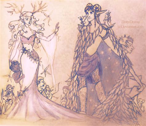 Oberon + Titania by DottyDrama on DeviantArt