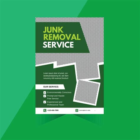 Junk Removal Service Flyer Design Template Vector Art At Vecteezy