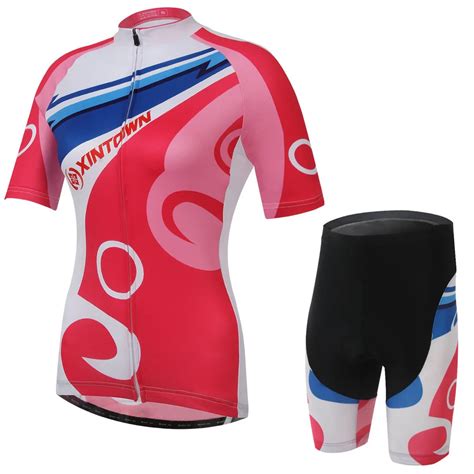 Women Cycling Jersey Sets Bike Team Cycling Clothes Short Sleeve Full