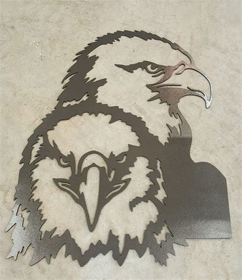 Bald Eagle Head Metal Wall Art Plasma Cut Decor Gift Idea Gas Pro