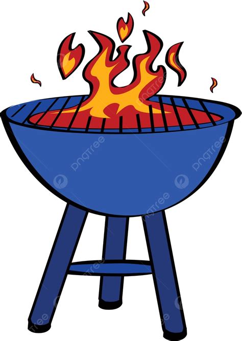 Barbecue Fire Illustration Art Vector Fire Illustration Art Png And