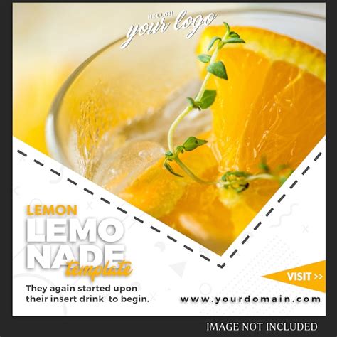 Premium PSD Instagram Post Template For Drink Food Recipe Or Lifestyle