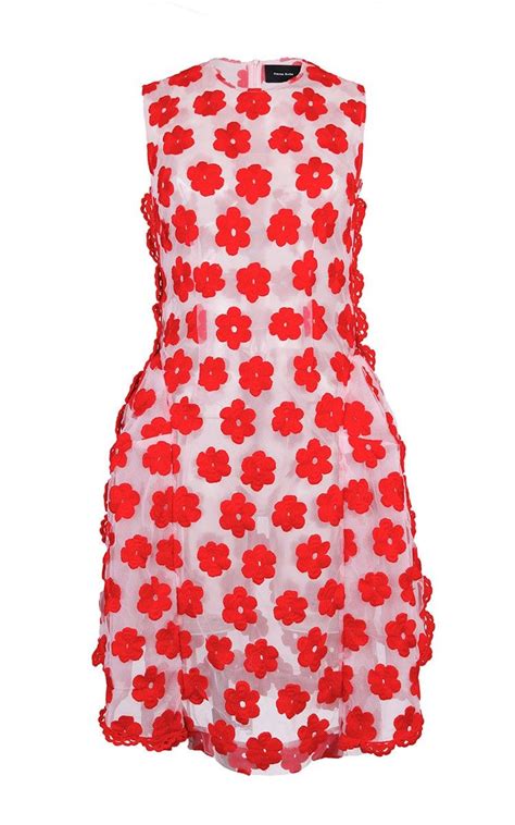 Crochet Trim Embroidered Floral Dress By Simone Rocha Moda Operandi