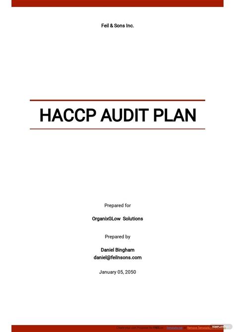 Haccp Internal Audit Checklist Sample Images