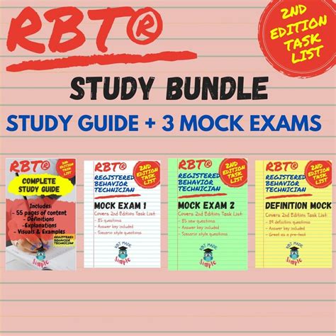 Rbt Study Guide And Mock Exams Rbt Mock Exams Study Guide Nd Edition