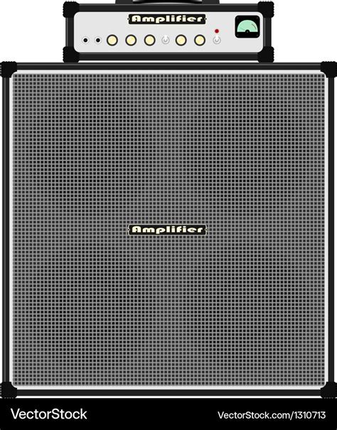 Bass Guitar Amplifier Royalty Free Vector Image