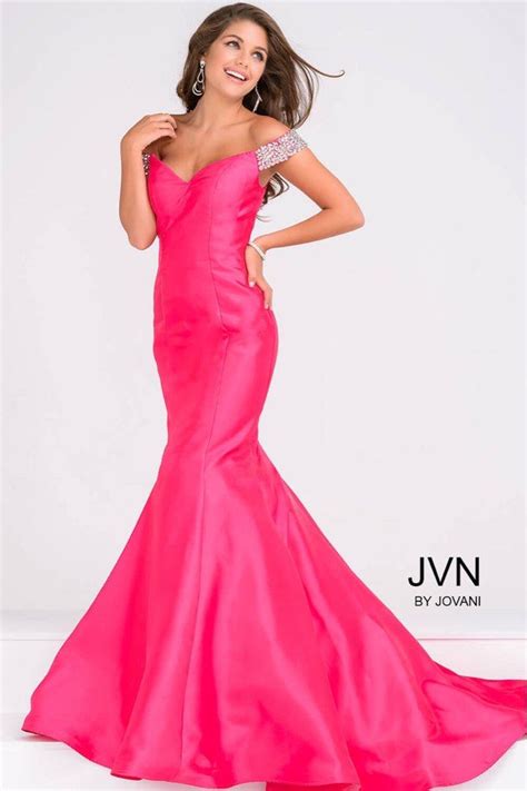 Jovani Fushia Pink Mermaid Dress Womens Fashion Dresses And Sets