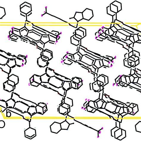 A Packing Diagram Of The Title Compound Hydrogen Bonds Are Shown As