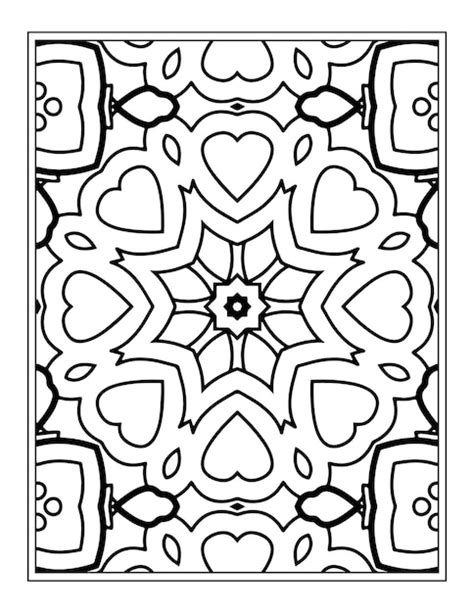 Premium Vector Flowers Mandala Coloring Book Design