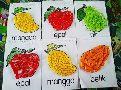 Tema Buah Lembaran Kerja Buah Buahan Prasekolah Bilarasa