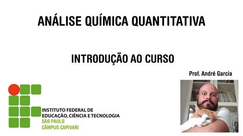 Análise Química Quantitativa Técnico Aula 1 Introdução Youtube