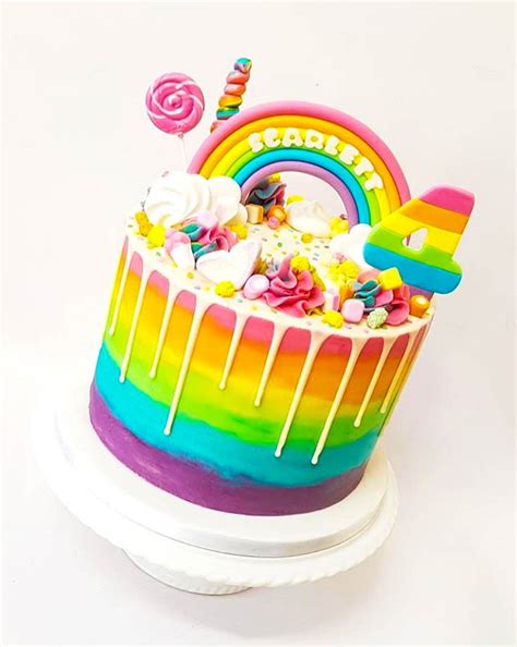 Rainbow Decorated Cake | Cake Decorations