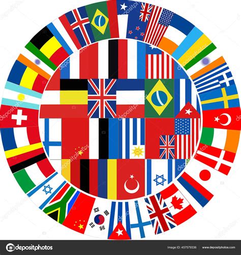 Flags Vector World Flags Icons Flat Style Stock Vector Image By ©eugeneharnam 457579336