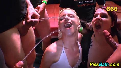 BUKKAKE Pee Sluts Funnel Urine And Get Showered Porn Videos