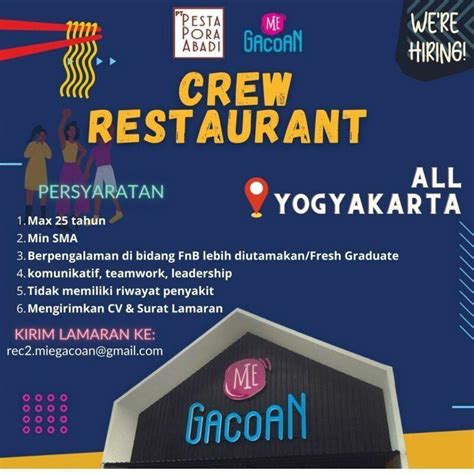 Lowongan Kerja Crew All Yogyakarta Di Mie Gacoan Lokerjogja Id