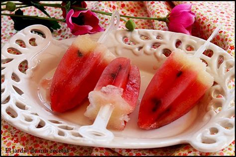 Polos De Sandia Y Mel N Faciles El Jard N De Mis Recetas