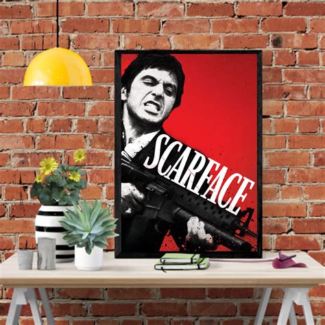 Posters Tony Montana Scarface – Poster | Canvas Wall Art Print - John Sneaker