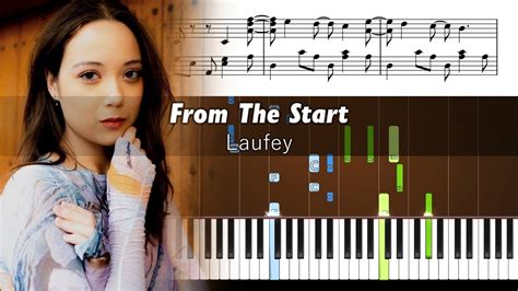 Laufey From The Start Piano Tutorial With Sheet Music Youtube