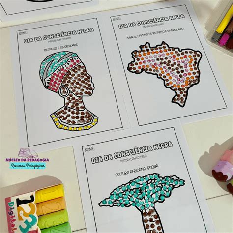 Atividade De Pintura Consciencia Negra - Atividade Consciência Negra Pintura – Núcleo da Pedagogia