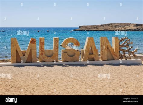 Sign Of Musan Museum Of Underwater Sculpture On Pernera Beach In Ayia