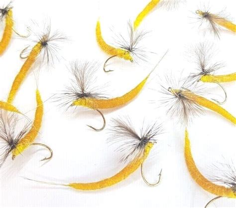 Yellow Detached Body Mayfly Dry Mayflies Fly Trout Fishing Flies