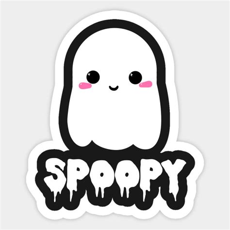 Cute Spooky Ghost - Halloween - Sticker | TeePublic