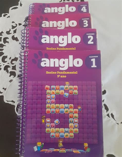 Apostila Anglo Quinto Ano Do Ensino Fundamental Volumes 1 2 3 4 Item