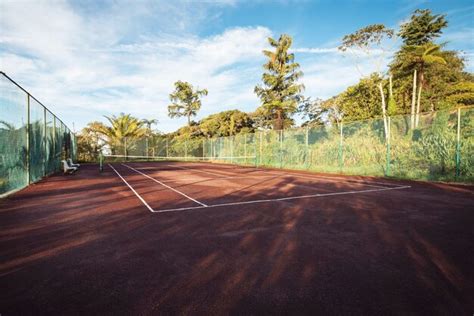 Premium Photo Outdoor Tennis Court