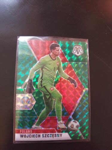 WOJCIECH SZCZESNY 2020 21 PANINI MOSAIC UEFA EURO GREEN PRIZM POLAND