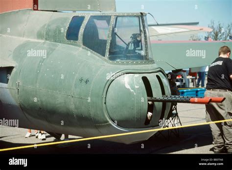 B 17 G Flying Fortress Tail Gun Plane On The Ground Stock Photo