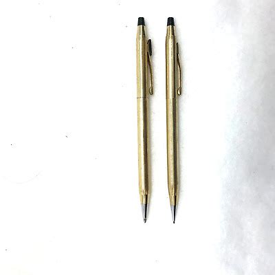 Vtg Cross Classic Century K Gold Filled Ballpoint Pen Mechanical