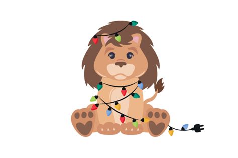 Christmas Lion Svg Cut File By Creative Fabrica Crafts · Creative Fabrica