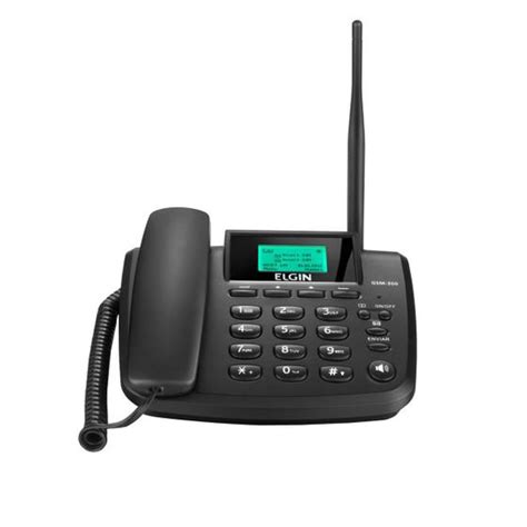 Telefone Celular De Mesa Dual Chip Quadriband Gsm Elgin Ramais