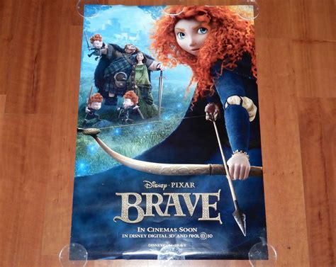 Original Movie Poster Brave 2012 Unfolded Intl Advance One Sheet Disney