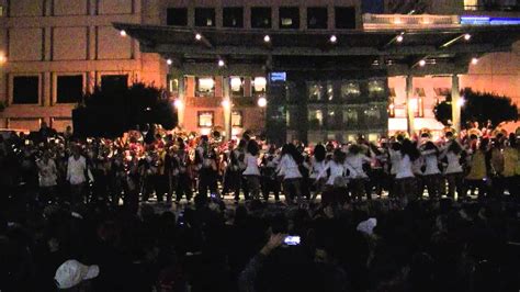 USC Trojan Marching Band Plays Tusk At Union Square 9 14 2012 YouTube