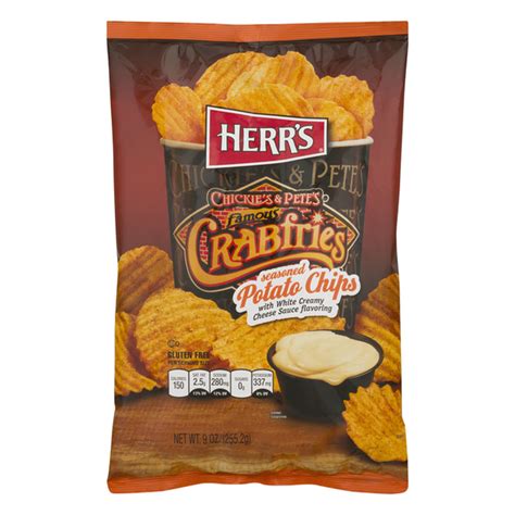 Herr's Chickie's & Pete's Famous Crabfries Seasoned Potato Chips (9 oz) - Instacart