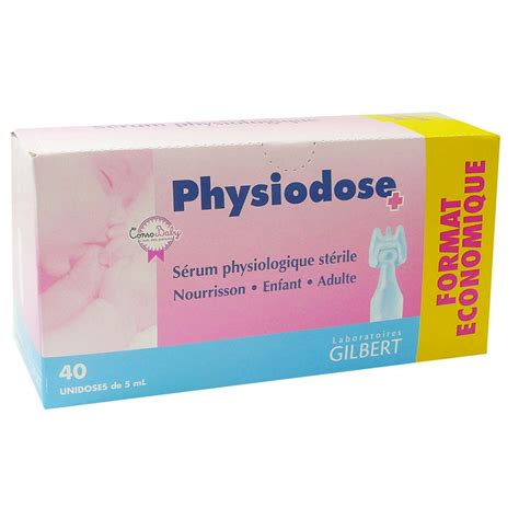 PHYSIODOSE SUERO FISIOLOGICO 40 10x5ml