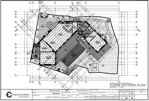 Technical Floor Plan Drawing