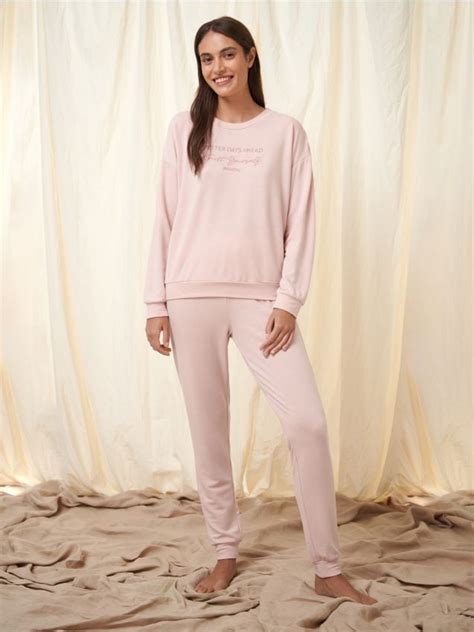 Pyjama Set Color Pastel Pink SINSAY 3669O 03M