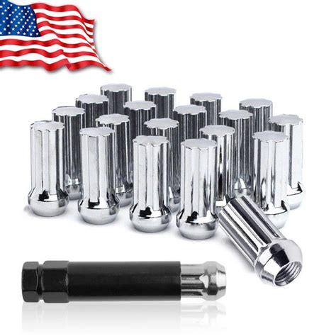 Parts Accessories 20 Chrome Short 7 Spline 14x1 5 Truck Locking Lug