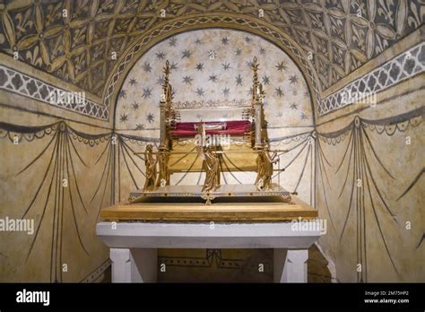 Relic Of Saint Magdalene In The Crypt Of The Early Gothic Basilica Of