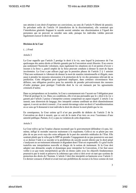 SOLUTION Td Intro Au Droit 2023 2024 Studypool