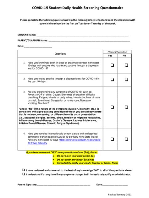 Fillable Online Brief Mental Health Disorder Screening Questionnaires Fax Email Print