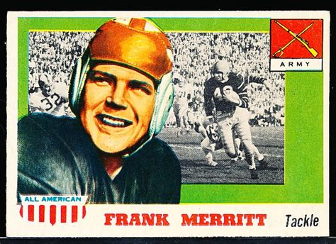 Lot Detail Topps All American Football Frank Merritt Army