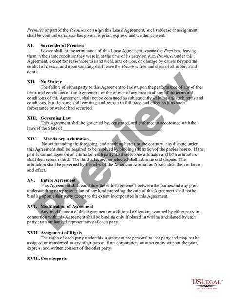 Cattle Lease Agreement Template