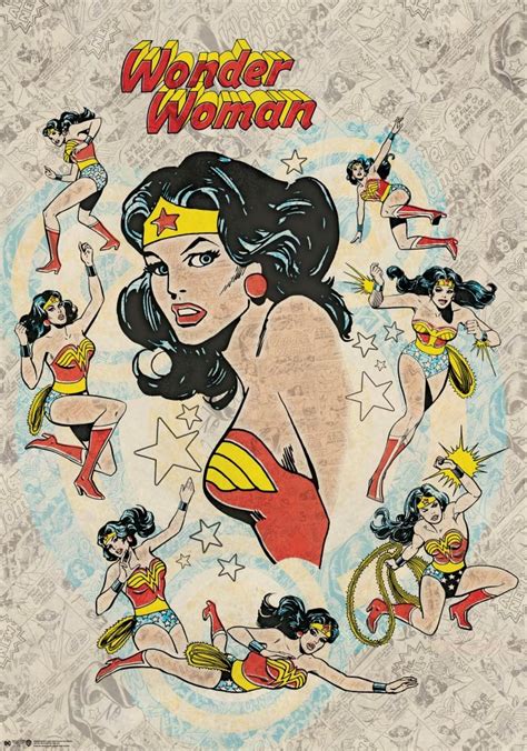 Wonder Woman Retro Poster Posters Oddsailor Dk