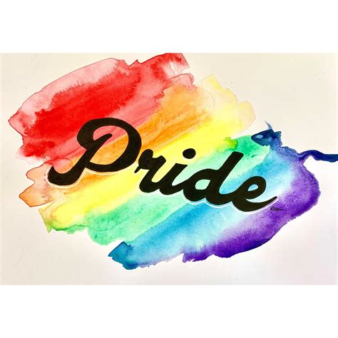 Pride Painting Bundle Lgbtq Rainbow Pride Flag Watercolour Etsy