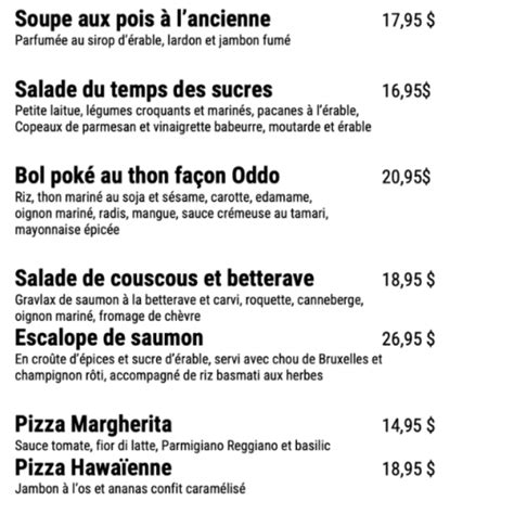 Menu Emporter Maison Oddo P Tisserie Viennoiserie Cuisine